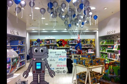 Selfridges toy shop, the garage